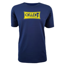Load image into Gallery viewer, adult-mens-blue-navy-yellow-shirt-viben-chill-chllen-lifestyle-wear
