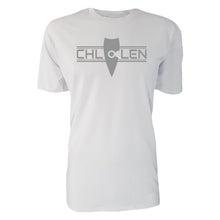 Load image into Gallery viewer, adult-mens-chill-white-grey-shirt-brand-logo-chill-chllen-lifestyle-wear