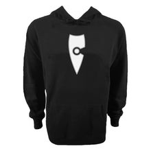 Load image into Gallery viewer, adult-mens-stylish-black-white-hoodie-jumper-emblem-chllen-lifestyle-wear