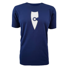 Load image into Gallery viewer, adult-mens-stylish-blue-white-shirt-emblem-chllen-lifestyle-wear