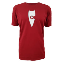 Load image into Gallery viewer, adult-mens-stylish-red-white-shirt-emblem-chllen-lifestyle-wear