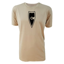 Load image into Gallery viewer, adult-mens-tan-casual-t-shirt-apparel-defiant-collection-chllen-lifestyle-wear