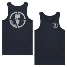 Load image into Gallery viewer, adults-mens-navy-grey-two-tone-tank-top-singlet-shirt-casual-gym-wear-chllen-lifestyle-wear
