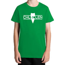 Load image into Gallery viewer, kids-casual-green-shirt-brand-logo-chllen-lifestyle-wear