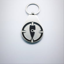 Load image into Gallery viewer, black key ring black key chain metal key ring metal key chain chllen lifestyle wear black velvet bag target
