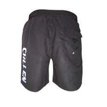 Load image into Gallery viewer, chillen chllen lifestyle wear black-white board shorts boardies