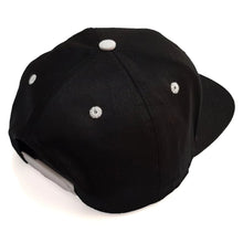 Load image into Gallery viewer, black white snapback hat cap chllen lifestyle wear chillen clothing chillin apparel