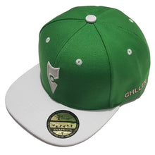 Load image into Gallery viewer, chillen chllen lifestyle wear green-white snapback hat 1st edition