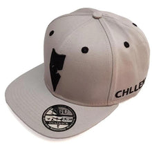 Load image into Gallery viewer, grey black snapback hat cap lifestyle wear chllen chillen clothing chillin apparel