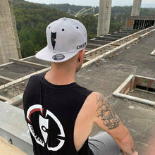 Load image into Gallery viewer, grey black snapback hat cap lifestyle wear chllen chillen clothing chillin apparel