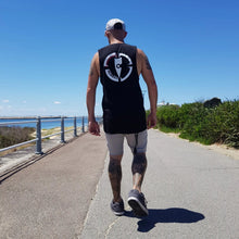 Load image into Gallery viewer, chillen chllen lifestyle wear kids black tank top singlet long grey-black snapback hat