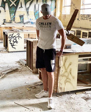 Load image into Gallery viewer, chillen chllen lifestyle wear kids casual white-grey shirt t-shirt tee grey-black a-frame snapback hat