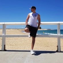 Load image into Gallery viewer, chillen chllen lifestyle wear kids white-black tank top singlet long black-white snapback hat