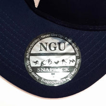 Load image into Gallery viewer, navy blue white snapback hat cap lifestyle wear chllen chillen clothing chillin apparel