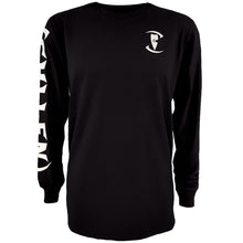 Load image into Gallery viewer, mens stylish black long sleeve shirt zentrix chllen lifestyle wear front