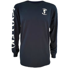 Load image into Gallery viewer, mens stylish navy long sleeve shirt zentrix chllen lifestyle wear front