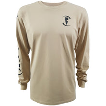 Load image into Gallery viewer, mens stylish tan long sleeve shirt zentrix chllen lifestyle wear front