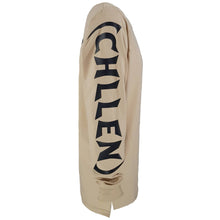 Load image into Gallery viewer, mens stylish tan long sleeve shirt zentrix chllen lifestyle wear sleeve side