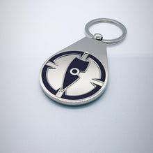 Load image into Gallery viewer, navy blue key ring navy blue key chain metal key ring metal key chain chllen lifestyle wear blue velvet bag target