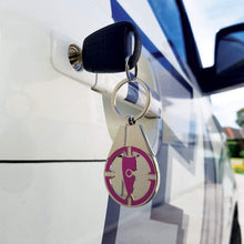 Load image into Gallery viewer, pink key ring pink key chain metal key ring metal key chain chllen lifestyle wear target
