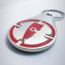Load image into Gallery viewer, red key ring red key chain metal key ring metal key chain chllen lifestyle wear black velvet bag chillen lifestyle wear target