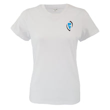Load image into Gallery viewer, womans light blue ignite tee shirt top chllen lifestyle wear womans wear