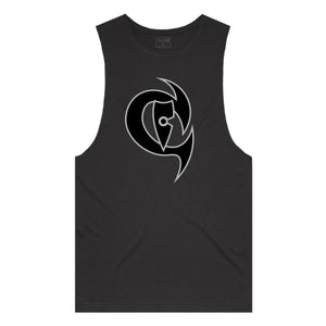 adult-mens-black-grey-two-tone-gym-wear-tank-top-singlet-shirt-evolve-chllen-lifestyle-wear