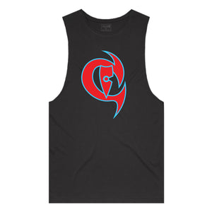 adult-mens-black-red-fluro-light-blue-two-tone-gym-wear-tank-top-singlet-shirt-evolve-chllen-lifestyle-wear