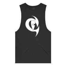 Load image into Gallery viewer, adult-mens-black-white-grey-two-tone-gym-wear-tank-top-singlet-shirt-evolve-chllen-lifestyle-wear