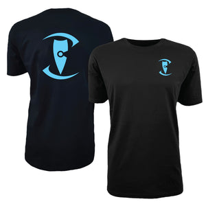 adult-mens-casual-stylish-black-light-blue-two-tone-staple-shirt-zentrix-logo-chllen-lifestyle-wear