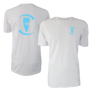 adult-mens-casual-stylish-white-fluro-light-blue-two-tone-staple-shirt-zentrix-logo-chllen-lifestyle-wear