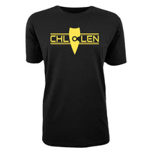 Load image into Gallery viewer, adult-mens-chill-black-yellow-shirt-brand-logo-chill-chllen-lifestyle-wear