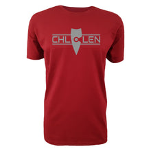 Load image into Gallery viewer, adult-mens-chill-red-grey-shirt-brand-logo-chill-chllen-lifestyle-wear