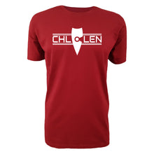 Load image into Gallery viewer, adult-mens-chill-red-white-shirt-brand-logo-chill-chllen-lifestyle-wear