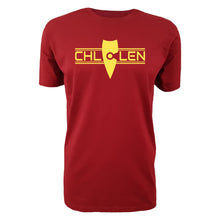 Load image into Gallery viewer, adult-mens-chill-red-yellow-shirt-brand-logo-chill-chllen-lifestyle-wear