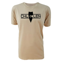 Load image into Gallery viewer, adult-mens-chill-tan-black-shirt-brand-logo-chill-chllen-lifestyle-wear