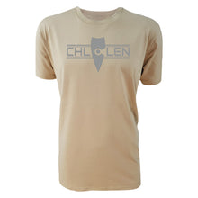 Load image into Gallery viewer, adult-mens-chill-tan-grey-shirt-brand-logo-chill-chllen-lifestyle-wear