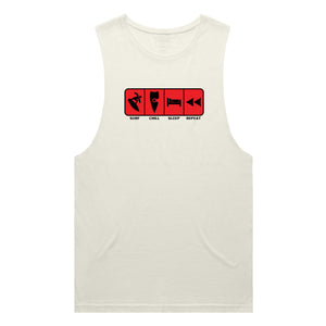 adult-mens-ecru-red-tank-top-surf-chill-sleep-repeat-chllen-lifestyle-wear