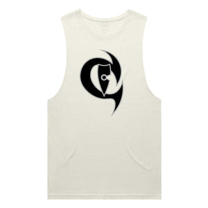 adult-mens-ecru-tan-black-grey-two-tone-gym-wear-tank-top-singlet-shirt-evolve-chllen-lifestyle-wear