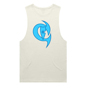 adult-mens-ecru-tan-fluro-light-blue-dark-blue-two-tone-gym-wear-tank-top-singlet-shirt-evolve-chllen-lifestyle-wear