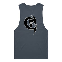 Load image into Gallery viewer, adult-mens-petrol-blue-black-grey-two-tone-gym-wear-tank-top-singlet-shirt-evolve-chllen-lifestyle-wear