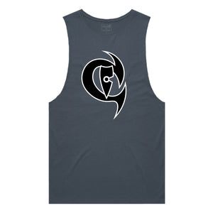 adult-mens-petrol-blue-black-white-two-tone-gym-wear-tank-top-singlet-shirt-evolve-chllen-lifestyle-wear