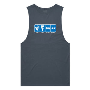 adult-mens-petrol-blue-tank-top-surf-chill-sleep-repeat-chllen-lifestyle-wear