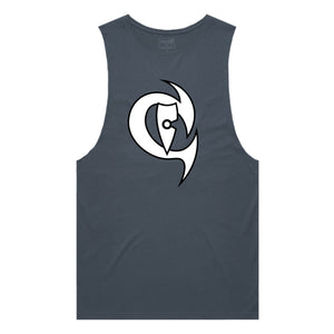 adult-mens-petrol-blue-white-black-two-tone-gym-wear-tank-top-singlet-shirt-evolve-chllen-lifestyle-wear