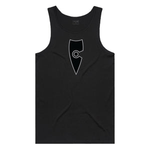 adult-mens-stylish-black-black-grey-two-tone-gym-wear-tank-top-singlet-shirt-emblem-chllen-lifestyle-wear