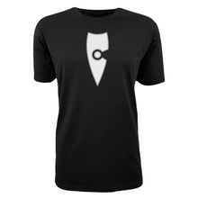 Load image into Gallery viewer, adult-mens-stylish-black-white-shirt-emblem-chllen-lifestyle-wear