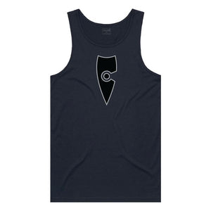 adult-mens-stylish-navy-black-grey-two-tone-gym-wear-tank-top-singlet-shirt-emblem-chllen-lifestyle-wear