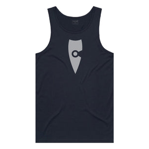 adult-mens-stylish-navy-grey-two-tone-gym-wear-tank-top-singlet-shirt-emblem-chllen-lifestyle-wear