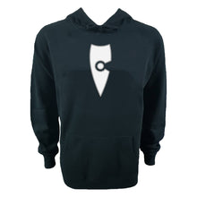 Load image into Gallery viewer, adult-mens-stylish-navy-white-hoodie-jumper-emblem-chllen-lifestyle-wear