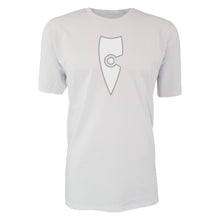 Load image into Gallery viewer, adult-mens-stylish-white-on-white-shirt-emblem-chllen-lifestyle-wear